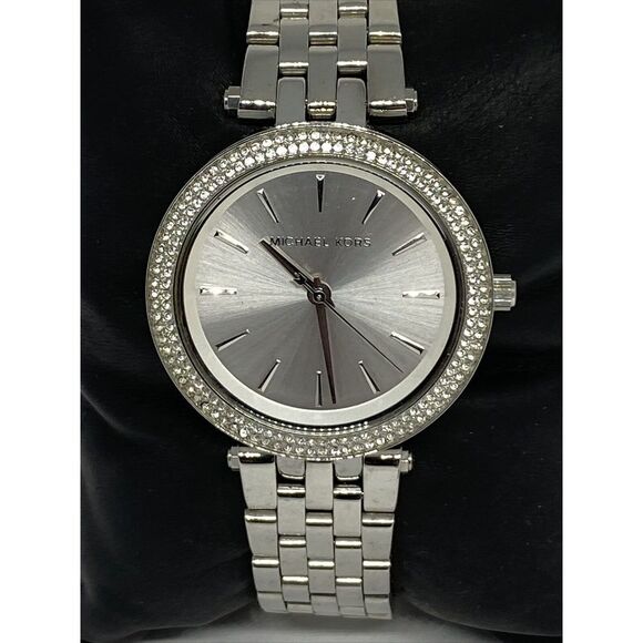 Michael Kors MK3426 Womens Silver Stainless Steel Analog Dial Quartz Watch VK224 - Picture 2 of 12